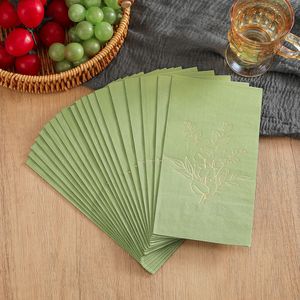 Green Gold Foil Printed Paper Napkins 330mmx400mm For Parties And Gatherings Disposable Premium Napkins - Product Image 4
