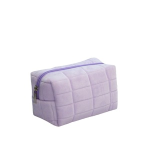 Bolsa de Maquillaje Moderna de Poliéster, Color Sólido, Capacidad Media, Cierre de Cremallera, Asa Suave, Estuche Cosmético Portátil para Uso Diario, Unisex - Product Image 5