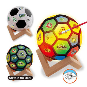 子供のためのLEDライトサッカーモデルDIYおもちゃの絵画キット - Product Image 2