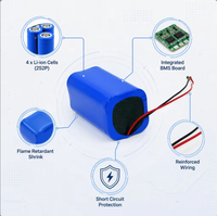 Paket Baterai Lithium-ion 21700 50PL Cell 6S4P 22.2V 20Ah Baterai Li-ion Isi Ulang dengan BMS untuk Catu Daya Robot E-bike