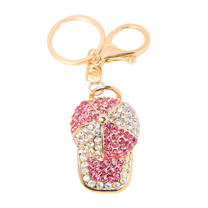 Portachiavi all'ingrosso con strass a forma di cappellino da baseball, mini cappello sportivo, ciondolo per borsa, portachiavi per auto, alla moda per uomo e donna - Product Image 6