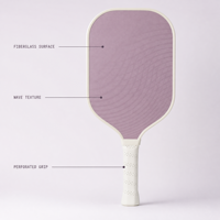Raquette de pickleball d'entraînement 16 mm approuvée USAPA, haute qualité, design minimaliste et poignée enveloppée pour les jeux d'entraînement