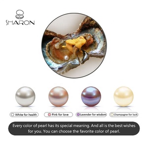 2021 nuovo colore all'ingrosso 7-8mm sottovuoto perla rotonda di colore naturale in ostriche coltivate per gioielli con ciondoli - Product Image 5