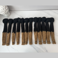 Prix de gros vendeur d'extension de cheveux au crochet locs faits à la main brun foncé dreadlocks tressage trame de cheveux
