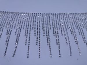 Usine vendre court long brillant strass gland garniture <span class=keywords><strong>frange</strong></span> pour robe perlée ruban <span class=keywords><strong>frange</strong></span> garniture - Product Image 5