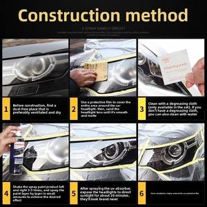 Liquide de réparation professionnel pour phares de <span class=keywords><strong>voiture</strong></span>, écologique, pour rénovation, élimination des rayures et du jaunissement, nettoyage des abat-jour et des fissures - Product Image 2