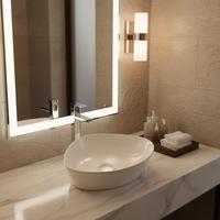 Vasque de salle de bain en porcelaine de style italien, forme irrégulière, facile à nettoyer, durable, design moderne, CE, pour la maison et l'hôtel