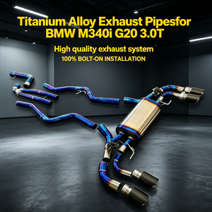 Sistema de Escape Catback de Titanio para M340i G20 B58 3.0T 2018-2023 con Sistema Valvetronic y Válvulas de Control Remoto - Product Image 1