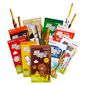 Confezione da 32gx36pz <span class=keywords><strong>di</strong></span> Biscotti Sandwich al <span class=keywords><strong>Cioccolato</strong></span> Pepero Coreani, Imballaggio in Cartone con Etichetta Personalizzata - Product Image 4