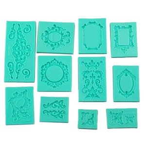 European Relief Pattern <b>Silicone</b> Fondant Tool Cake Decoration Circumference Piping Mold Chocolate <b>Baking</b> Supplies - Product Image 1