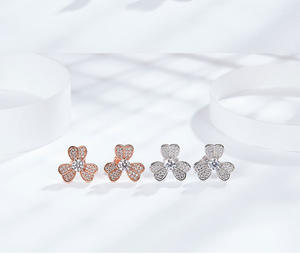 ต่างหูแฟชั่นแฟชั่น2024 S ทั้งหมดของ Chrysolite Flower ต่างหูแฟชั่นคลาสสิก - Product Image 6