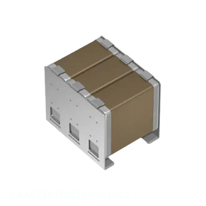 Distribuidor Autorizado CAA573X7R1E157M670LJ Condensador Cerámico MLCC de Grado Automotriz, Montaje Superficial, MEGA CAP, 150 uF - Product Image 1
