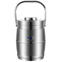 Lonchera Térmica de Acero Inoxidable de Lujo de Gran Capacidad (2L-10L), Juego de Recipientes para Alimentos RQ, Termo para Almuerzo