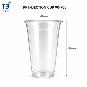 Vaso de Plástico PP para Inyección 90-700, Transparente, Resistente, Rígido, para Comida, Compatible con OEM y ODM - Product Image 1