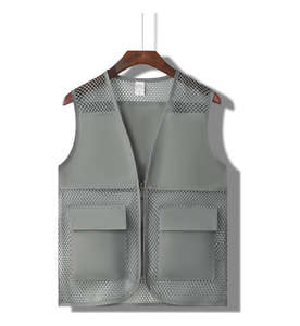 All'ingrosso logo personalizzato caldo per esterni Multi tasca in poliestere cotone pesca fotografia gilet giacca giornalista - Product Image 1