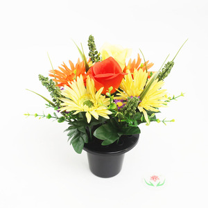 New Design Wholesale Artificial Cemetery <strong>Flowers</strong> Potted Funeral <strong>Flowers</strong> Outside Funeral Decor - Product Image 3