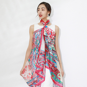 100% dâu tằm Thêm lớn lụa Pashmina khăn khăn choàng và kết thúc tốt đẹp cho phụ nữ buổi tối ăn mặc mùa hè Du Lịch Hoa chăn - Product Image 6