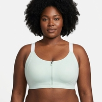 Soutien-gorge push-up grande taille à fermeture éclair avant, dos nageur, sans couture, sans armatures, en maille, bretelles réglables pour femme