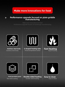 Restaurant Hôtel 220V Crème Glacée Panini Presse Machine Smart Toaster Panini Presse <span class=keywords><strong>Sandwich</strong></span> Panini Grill Avec Minuterie Steak Machine - Product Image 3