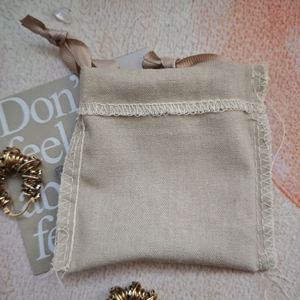 Wholesale Custom Print Cotton Linen Drawstring <b>Bag</b> With Logo Earring Necklace Gift Dust Reusable <b>Small</b> Package Jewelry Pouch - Product Image 6