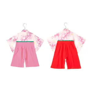 Grenouillère bébé traditionnelle japonaise personnalisée kimono en polyester hakama