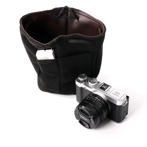 <span class=keywords><strong>Sac</strong></span> de rangement antichoc en cuir PU avec cordon de serrage <span class=keywords><strong>Sac</strong></span> à dos étanche pour appareil <span class=keywords><strong>photo</strong></span> Organisateur <span class=keywords><strong>Petit</strong></span> <span class=keywords><strong>sac</strong></span> <span class=keywords><strong>photo</strong></span> vidéo - Product Image 3