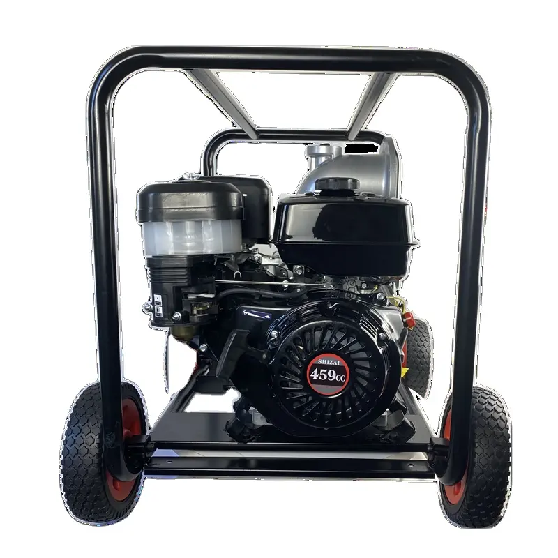 SHIZAI(china) Air-cooled Electric Start 192f Strong Engine High Volume 6 Inch Gasoline Water Pump