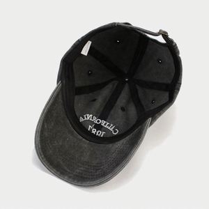 Vintage Washed Embroidered Baseball <b>Hat</b> <b>for</b> Men Sporty Street Style <b>for</b> Spring Summer Customizable Shade Manufactured by Women - Product Image 6