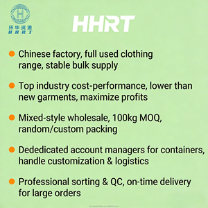 Abbigliamento Usato Misto di Grado A Direttamente dalla Fabbrica HHRT, <span class=keywords><strong>Vestiti</strong></span> di Seconda Mano Assortiti per Uomo e <span class=keywords><strong>Donna</strong></span>, Estate e Inverno, Vendita all'Ingrosso - Product Image 6