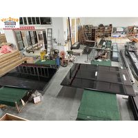 9x8 9x7 16x7 Porte de garage moderne sectionnelle en aluminium trempé à vue complète Porte de garage en plexiglas miroir en verre avec moteur