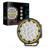 Luz de Trabajo LED de 9 Pulgadas y 19 LED, Lámpara Antiniebla Todoterreno de Alta Resistencia para Camiones Europeos Scania, Volvo, MAN, Mercedes, DAF, Iveco