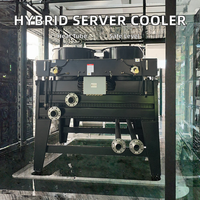 Système d'immersion adiabatique de serveur dans un liquide diélectrique Thermokey, réservoir d'eau de refroidissement hybride, groupe électrogène, radiateur TES 400W haute performance