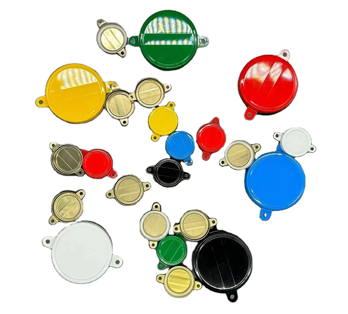 Hot Sell 200L Metal Drum Cap Customizable Logo Seal Tab Metal Pail Seal Cap Printable Lron Drum Cover