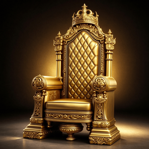 Silla <span class=keywords><strong>de</strong></span> Trono Dorada con Diamantes y Tapicería <span class=keywords><strong>de</strong></span> Cuero, Mueble <span class=keywords><strong>de</strong></span> Sala <span class=keywords><strong>de</strong></span> Estar <span class=keywords><strong>de</strong></span> <span class=keywords><strong>Lujo</strong></span> con Respaldo Alto, Estilo Palacio, Precio <span class=keywords><strong>de</strong></span> Fábrica - Product Image 2