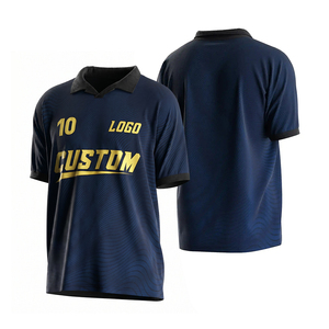 Custom Soccer Jersey Vintage Design Polo Neck Personalized Retro Football Shirts Performance Fabric for Teams Fans - Product Image 1
