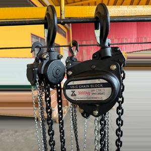 บล็อกโซ่คุณภาพสูง 20 ตัน 10 เมตร โซ่รับน้ำหนัก G80 ระบบเบรกคู่ สำหรับยกของในคลังสินค้า - Product Image 1
