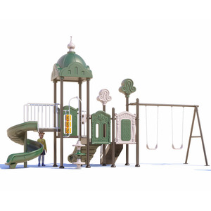 Équipement d'amusement extérieur commercial de haute qualité Grands toboggans en acier en métal Terrains de jeux de <span class=keywords><strong>jardin</strong></span> Balançoire durable pour les enfants - Product Image 2