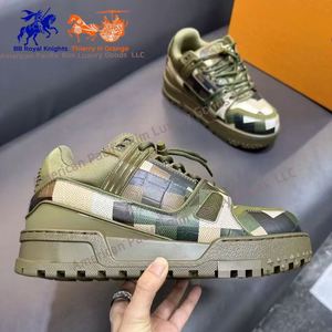 Men's Casual Trainer Maxi Sports Sneakers Top Version High-<b>End</b> Comfort Leather Lace-Up Thick Skateboard Shoes Walking Style Shoe - Product Image 2