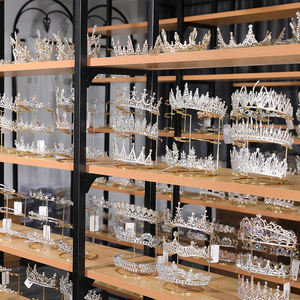 Стенд для демонстрации ювелирных изделий 3 слоя простой дизайн металлический тиара демонстрационные стенды-стеллажи для невесты и карнавалов стеллажи для выставки товаров - Product Image 6