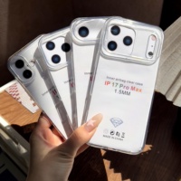Coques de téléphone portable transparentes antichoc en TPU pour iPhone 17 16 15 14 13 12 11 Pro Max – Vente en gros