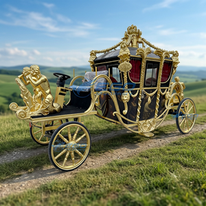 Chariot électrique de tourisme de type calèche royale avec pneus en caoutchouc massif - Product Image 1