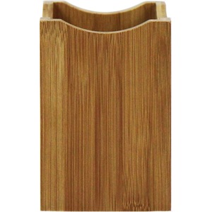 Bloque magnético de bambú marrón para cuchillos, soporte para cubiertos, tamaño A sostenible y bolsa enrollable - Product Image 4