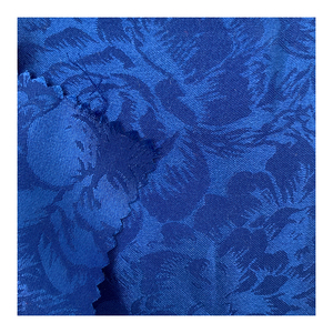 Chất Lượng Cao 97% <span class=keywords><strong>Polyester</strong></span> 3% Spandex Vải Hoa Satin Căng Jacquard Vải Cho Váy Hoa - Product Image 2