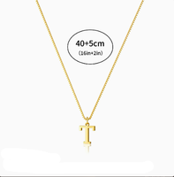 Collar de Acero Inoxidable con Letras del Alfabeto de Alta Calidad para Hombre y Mujer, Estilo Étnico, Collar para Parejas, Accesorios Transfronterizos