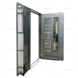 Ingresso di sicurezza esterno ingresso anteriore in legno porte blindate in acciaio per case moderne - Product Image 3