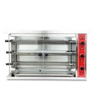 Four à rôtir poulet électrique/gaz commercial 3/6/9 broches, prix de gros, four rotatif pour canard, grill rotatif pour poulet