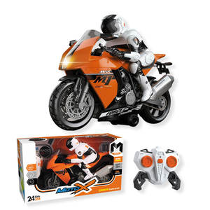 Moto RC Stunt 2,4G 3 canaux - <span class=keywords><strong>Action</strong></span> rapide avec 360 °   <span class=keywords><strong>Voiture</strong></span> télécommandée, jouet d'extérieur idéal pour les enfants - Product Image 3