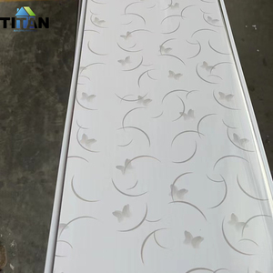 Feuerfest Honduras Malediven weiße Deckenplatten Lambris Pvc-Blanc-Deckenboden Himmel falsch Pvc-Blanc-Deckenfliesen für Zuhause - Product Image 3