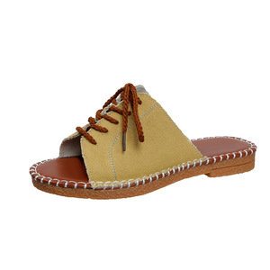 Sandales d'été 2026 pour femmes, style européen et américain, grande taille, semelle en caoutchouc, à brides croisées, plateforme, pour la plage - Product Image 5