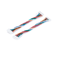 Câble torsadé JST 7 broches femelle-femelle, paire de connecteurs blancs, câble 7 couleurs pour capteur, encodeur, signal OEM
